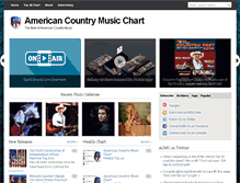 Tablet Screenshot of americancountrymusicchart.com